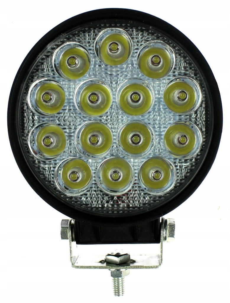 LAMPA ROBOCZA 14 LED 42W OKRĄGŁĄ 12V 24V LEDOWA CE