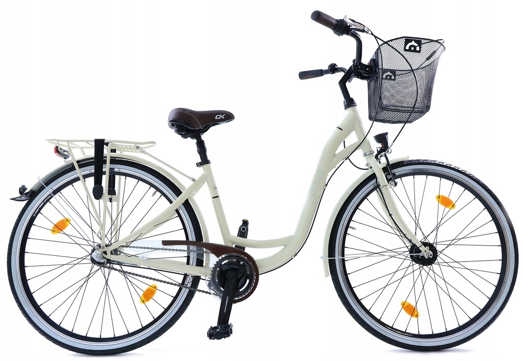 ROWER MIEJSKI DAMSKI MĘSKI 3 BIEGI DYNAMO KOSZ 10487807460