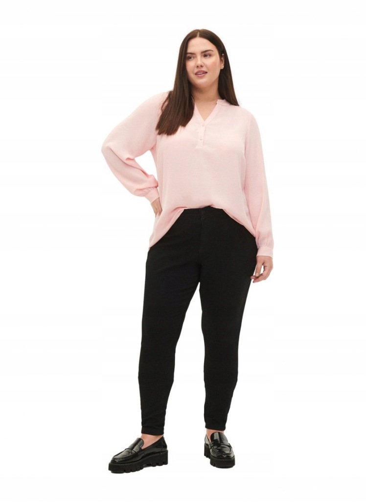 ZIZZI MODNE CZARNE JEANSY JEGGINSY PLUS SIZE 064L 54