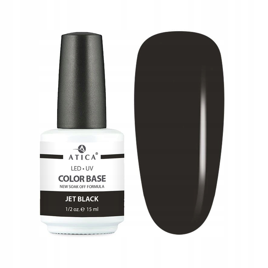 Atica Color Base Gel Jet Black (soak off) 15ml