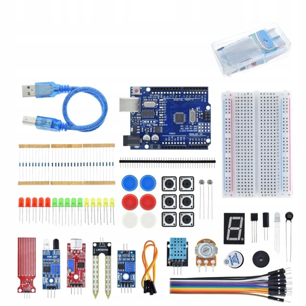 ROSFIX WIELKI ZESTAW STARTOWY DO NAUKI PROGRAMOWANIA BOX DO ARDUINO HQ