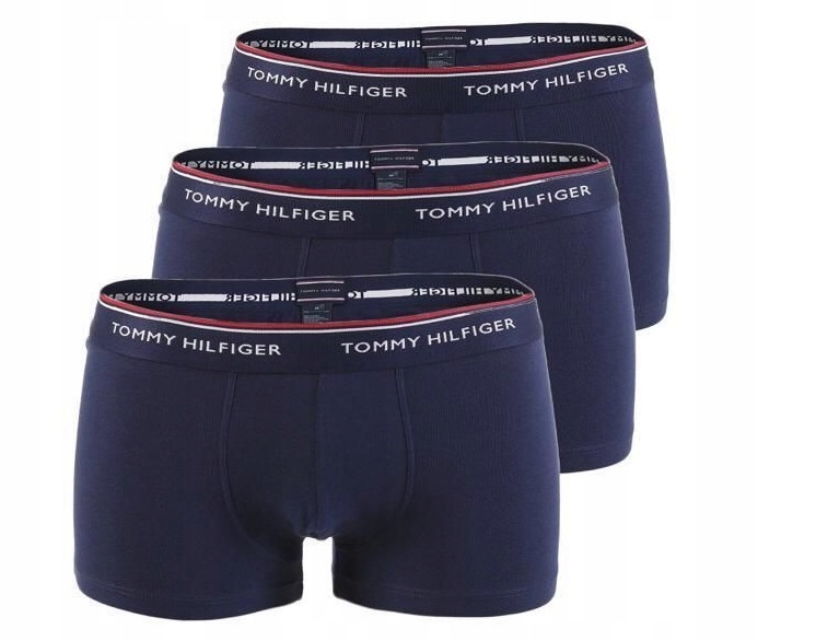 TOMMY HILFIGER Bokserki Męskie 3 PACK M - granat