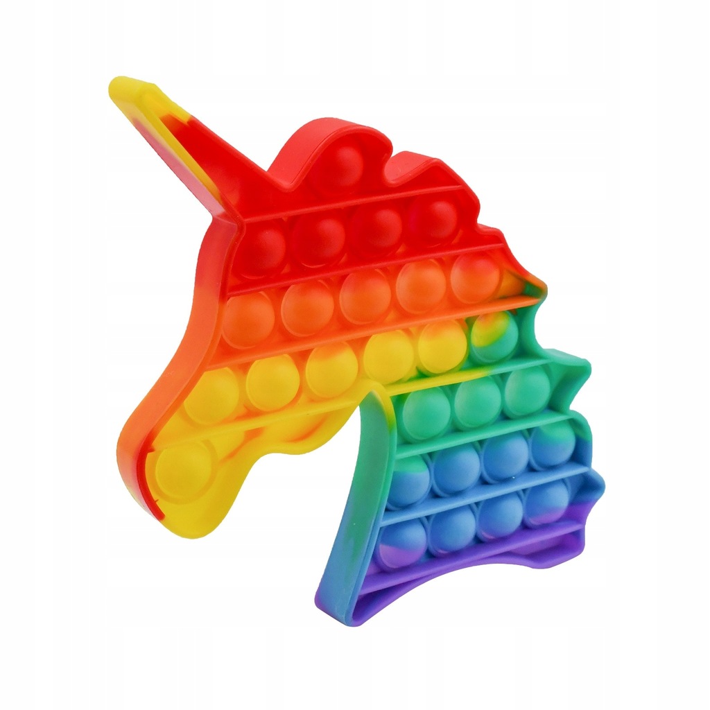 Push Bubble Sensory Pop It Fidget Toy Unicorn Box