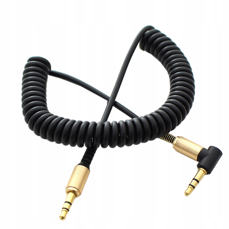 kabel sprężynowy aux-aux 3.5mm do sprzętów audio