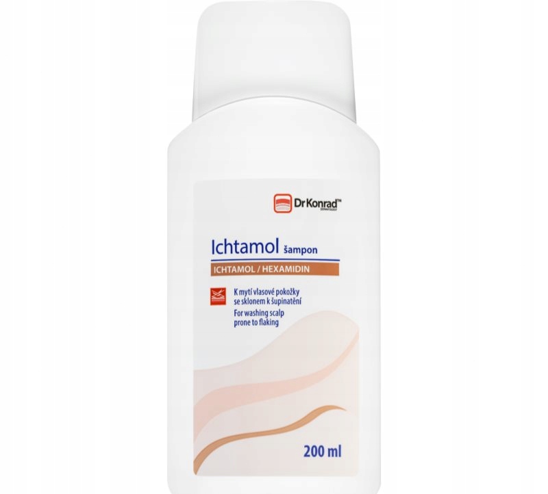Dr Konrad Ichtamol szampon do podrażnionej i łuszczącej się skóry 200ml
