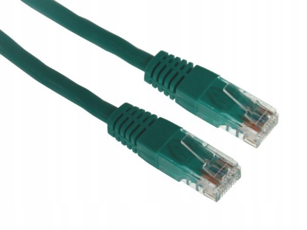 Kabel patchcord UTP5 0,5m zielony