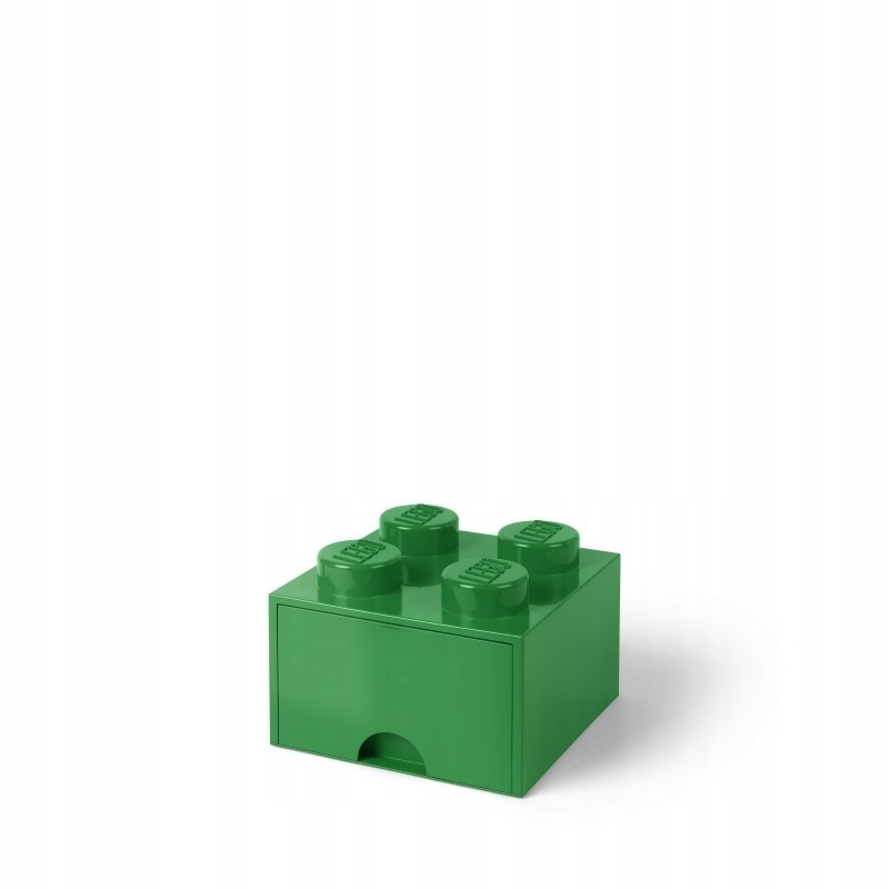 LEGO Pojemnik Z szufladą 4 Zielony na klocki