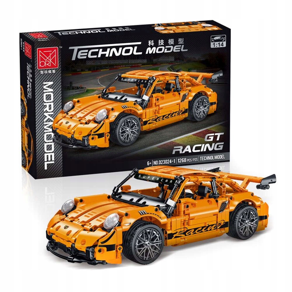 Klocki Technic Porsche GT Pojazd Sportowe Auto 1268 Elementów Zestaw Kbox