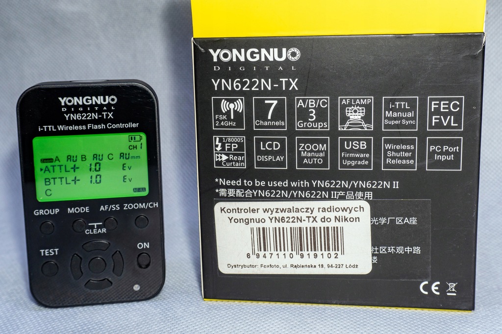 Yongnuo YN-622N-TX 2,4GHz Nikon Radiowy Wyzwalacz