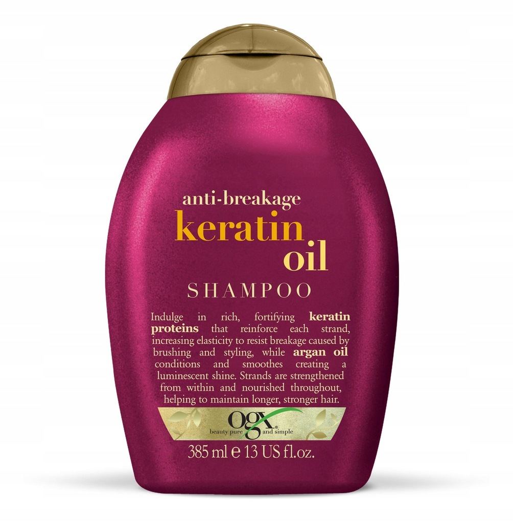 Organix Keratin oil Szampon do włosów 385 ml