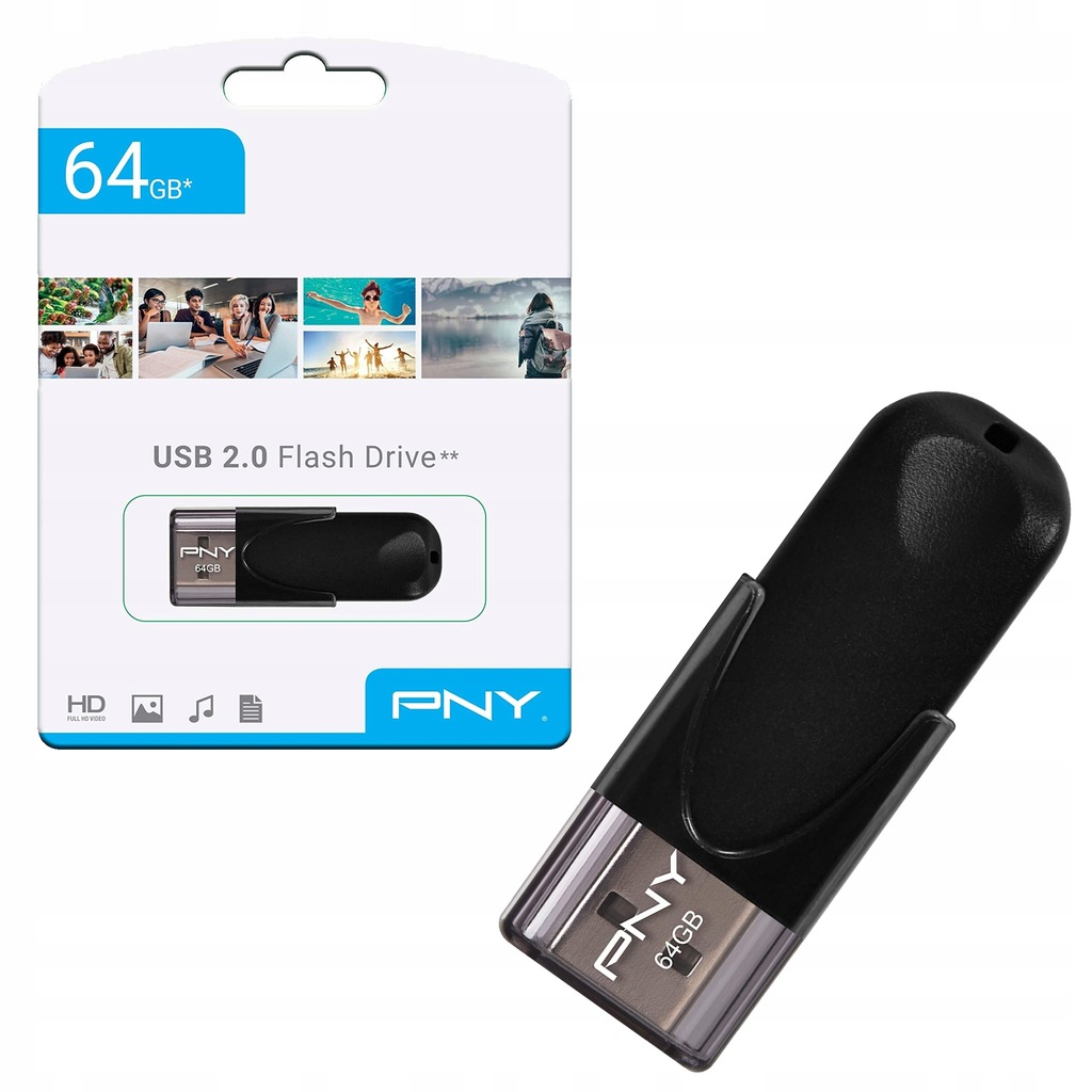 PENDRIVE PNY ATTACHÉ 4 64GB FD64GATT4-EF USB 2,0