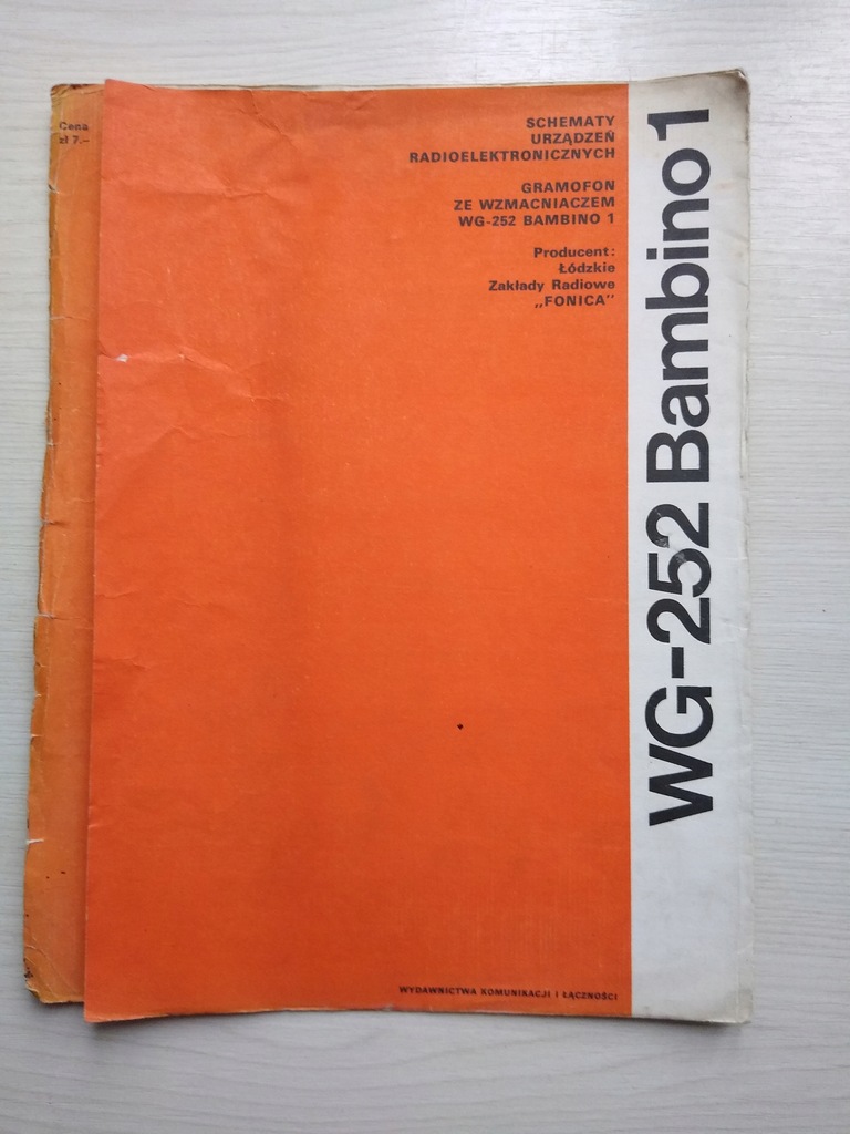 Instrukcja gramofonu ze wzmacniaczem WG-252 BAMBINO 1