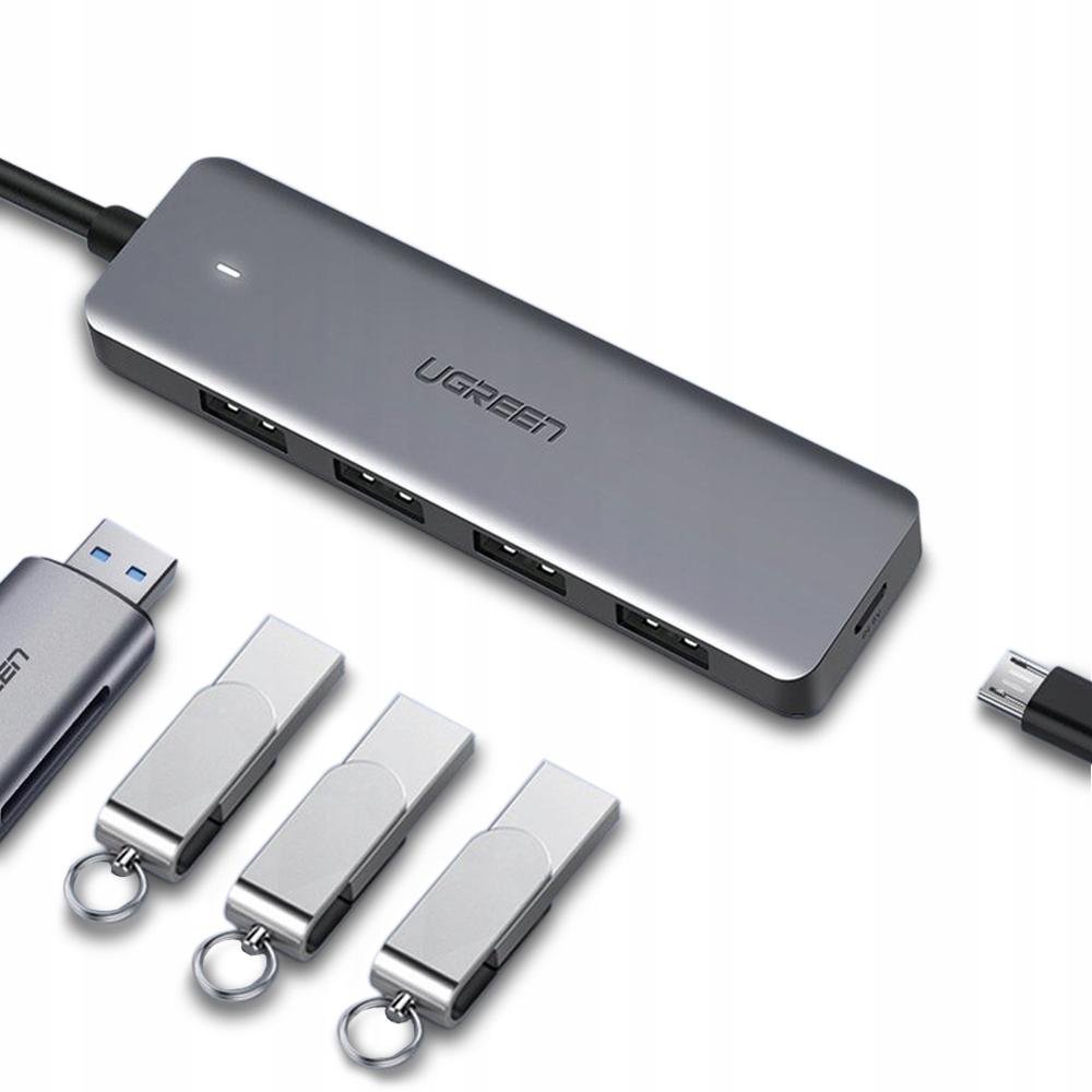 Купить UGREEN HUB USB-C TO 4X USB 3.0 MICRO USB POWER: отзывы, фото, характеристики в интерне-магазине Aredi.ru