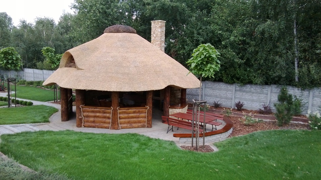 Гриль домик с Камышовой крышей