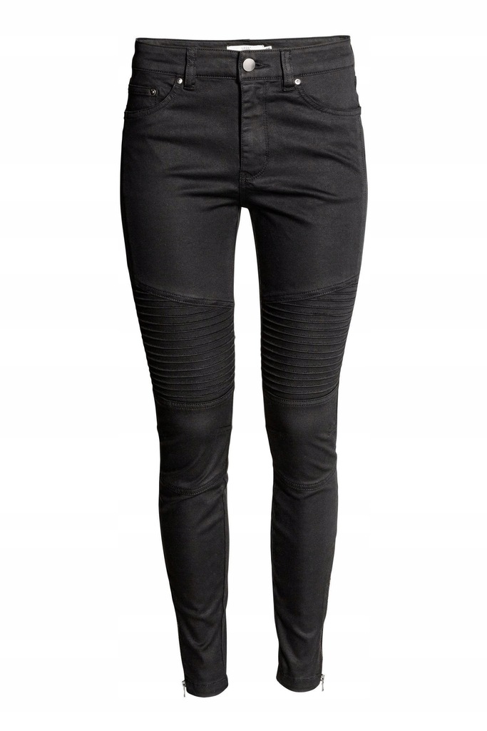 25O007 H&M__XXZ CZARNE SPODNIE JEANS__S