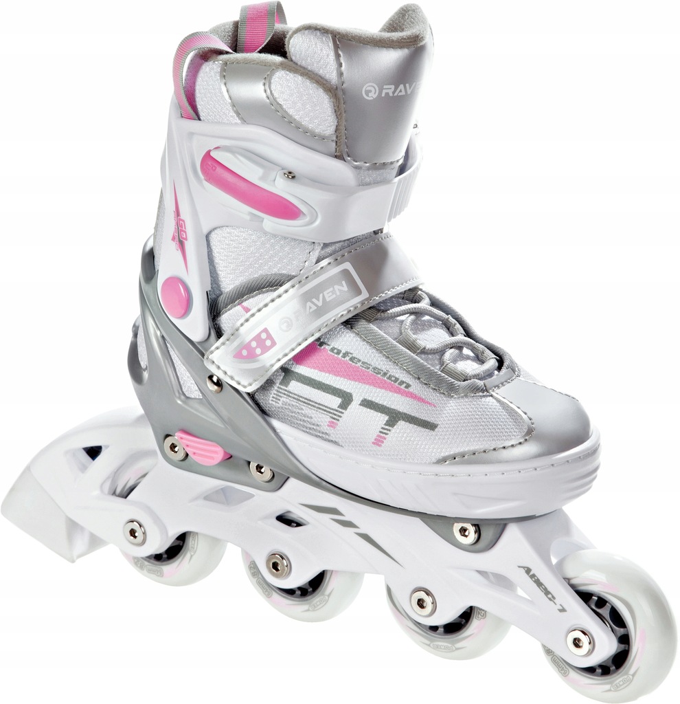 Rolki RAVEN Profession White/Pink 33-36 OUTLET