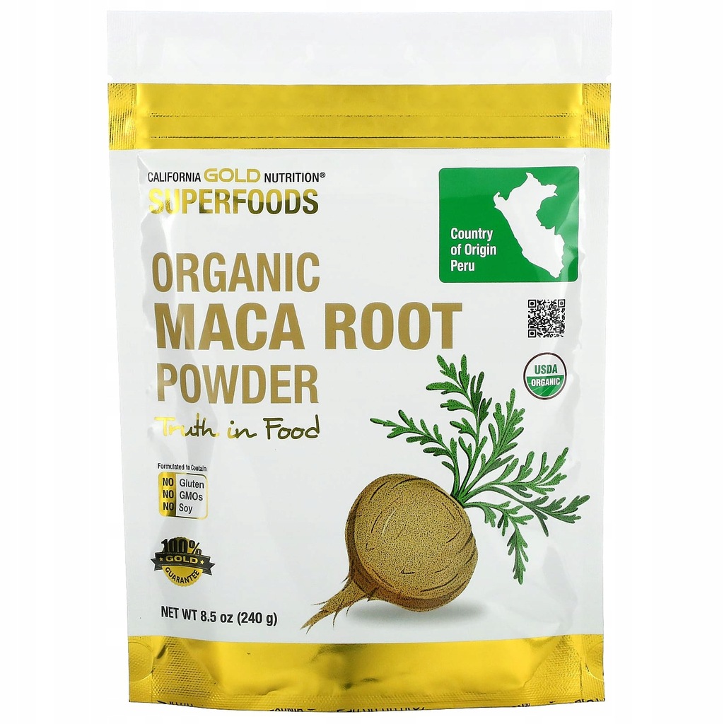 California Gold Nutrition Organiczny proszek Maca