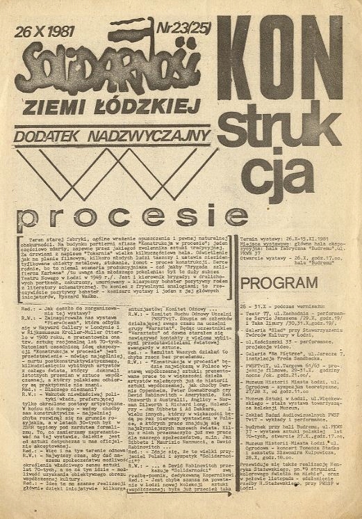 druk 1981 KONstrukcja w procesie