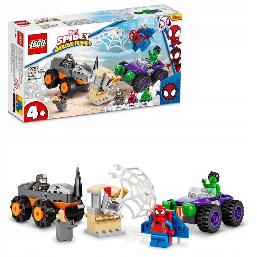LEGO MARVEL Spiderman Hulk kontra Rhino - starcie pojazdów 10782