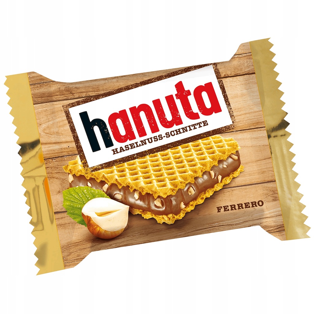 WAFELKI HANUTA Z KREMEM ORZECHOWYM FERRERO 10 szt.