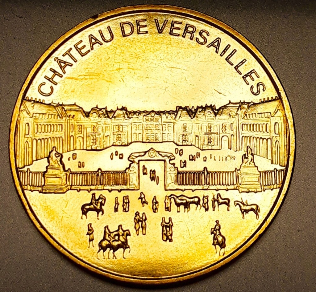 Medal turystyczny, moneta pamiątkowa, Wersal, Pałac Wersalski, Francja