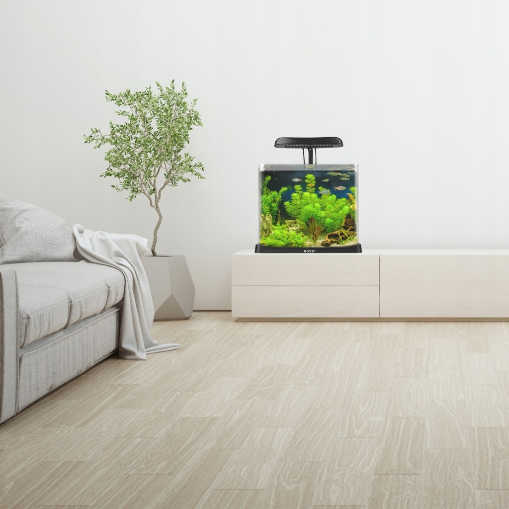 KOMPLETNE AKWARIUM Z PANELEM FILTRACYJNYM 16L 11017382378 oficjalne