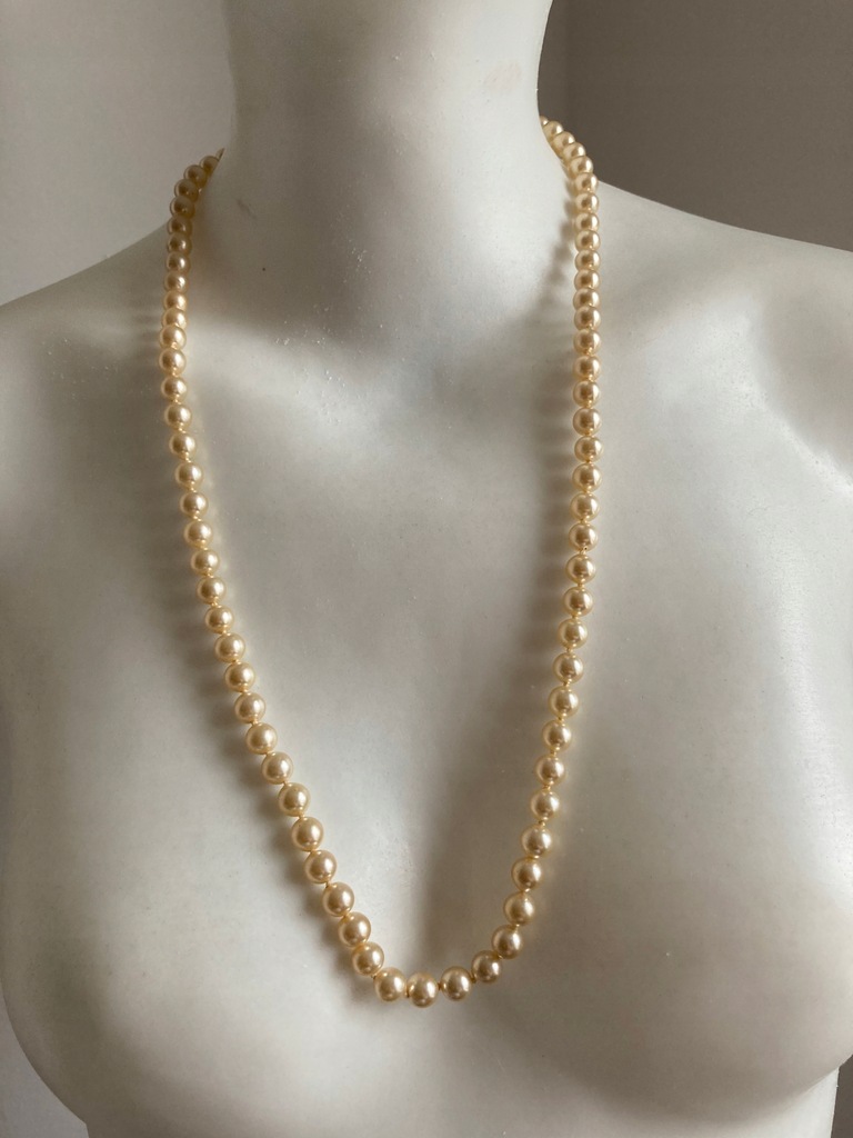 Perlas de mallorca naszyjnik białe perły złoto