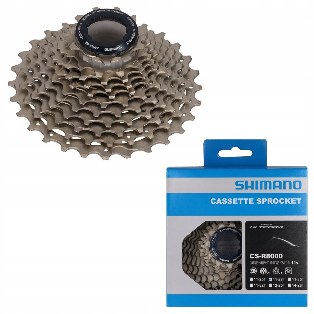 SHIMANO CS-R8000 Kaseta 11s Ultegra 11-28