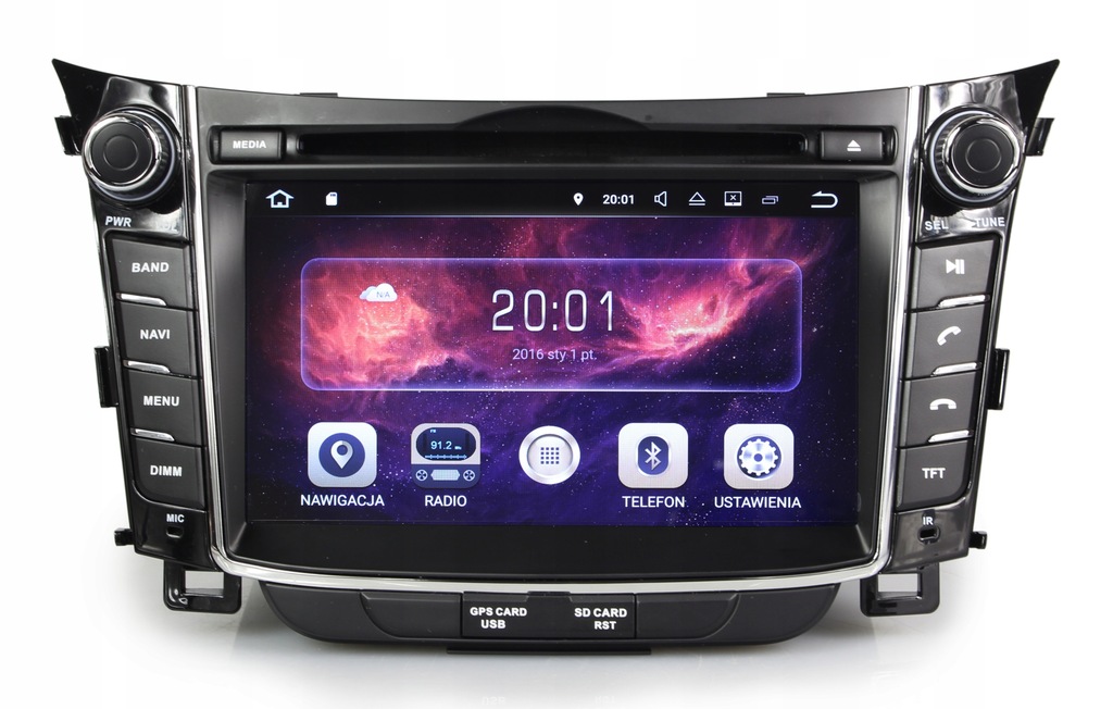 RADIO NAWIGACJA GPS HYUNDAI I30 II 1117 ANDROID 8