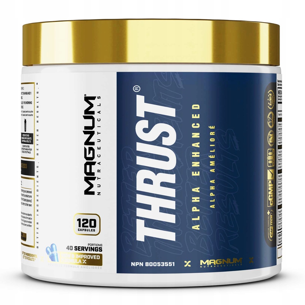 MAGNUM THRUST 120 kaps Booster Testosteronu Masa Regeneracja
