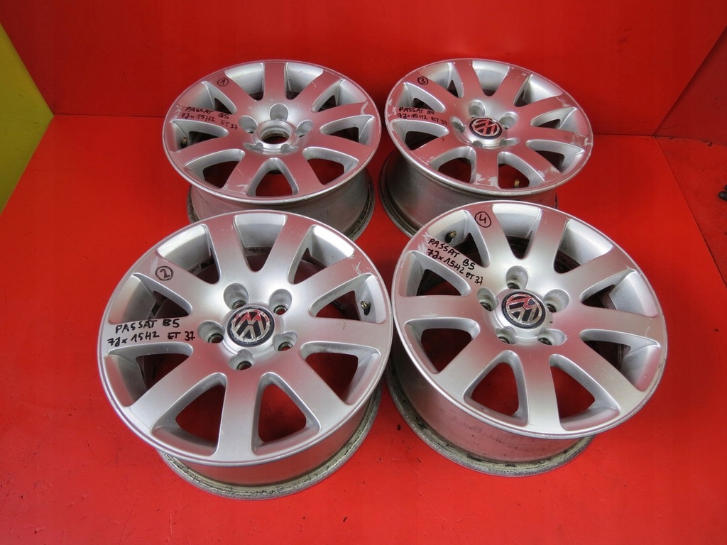 VW PASSAT B5 LIFT FELGI ALUMINIOWE 15'' 5x112 ET37 7545760528 oficjalne archiwum Allegro