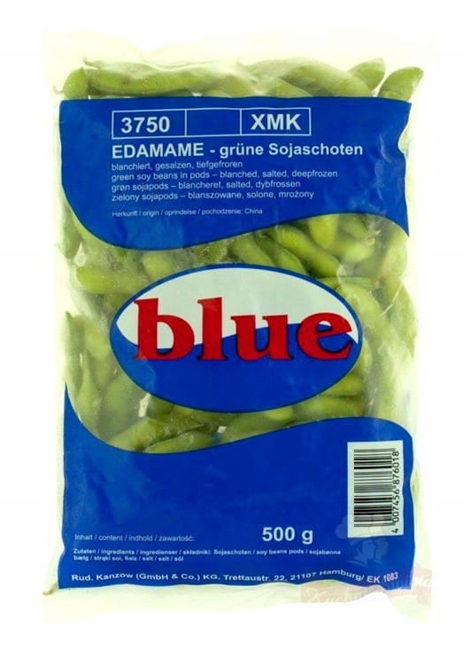 Mrożona Soja Edamame strąki Blanch Blue 500g
