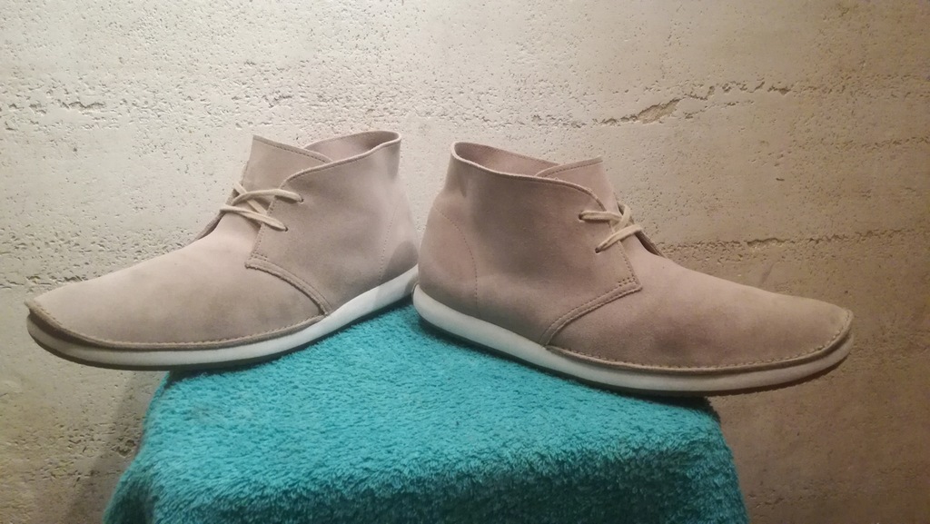 CLARKS NEWTON MASS SAND SKÓRA STAN BARDZO DOBRY