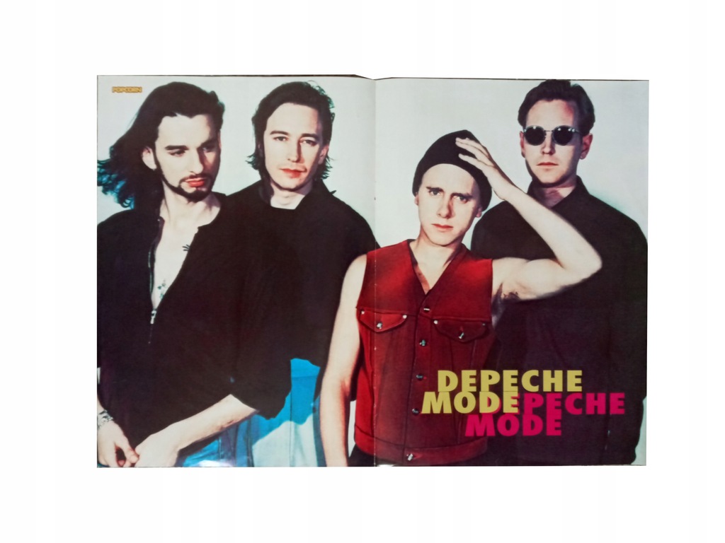 Stary plakat dwustronny Depeche Mode