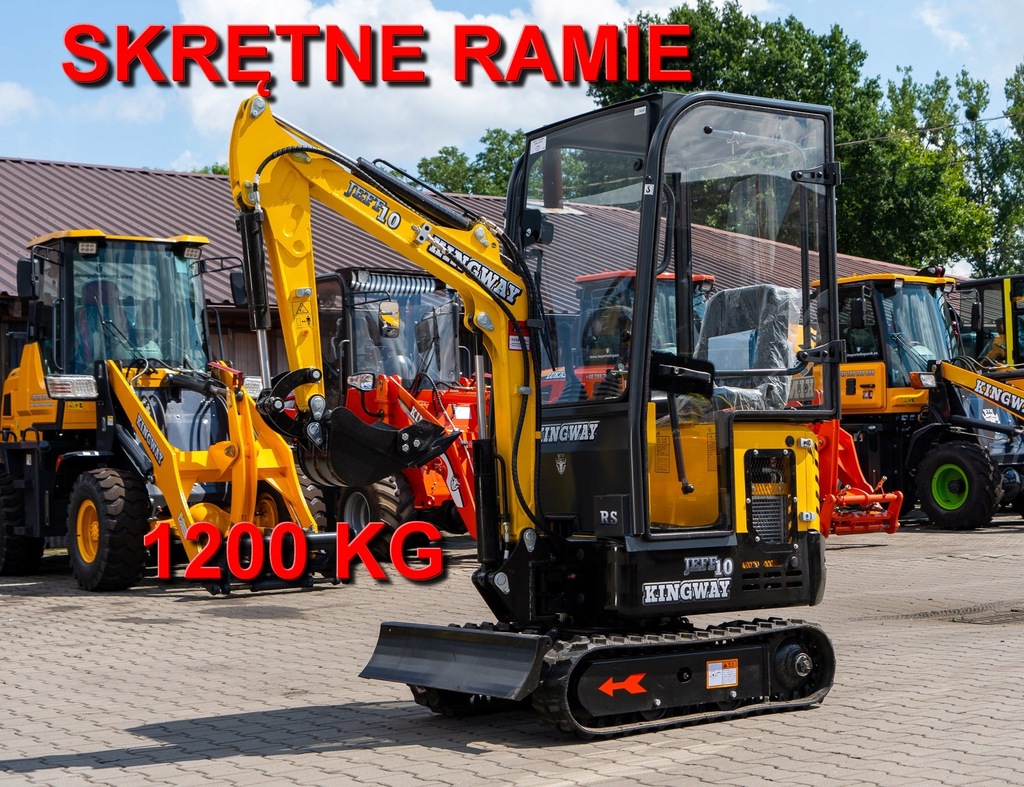 NOWA minikoparka Kingway Z KABINĄ - Jeff 10 RS