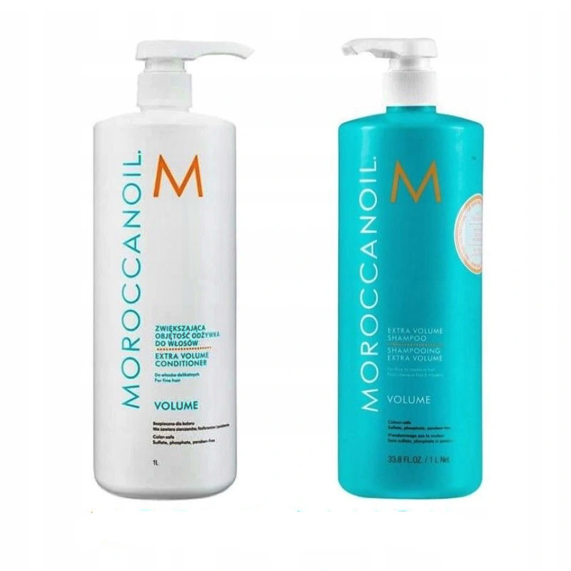 Moroccanoil Extra Volume Szampon + Odżywka 2x1L