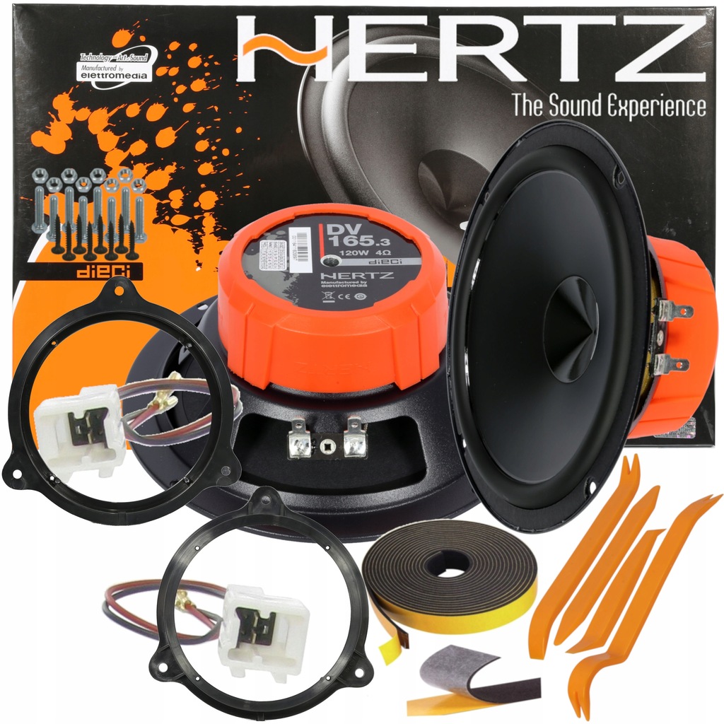 HERTZ GŁOŚNIKI BASOWE Z DSK165 NISSAN ALMERA JUKE MICRA NOTE NV200 NV300