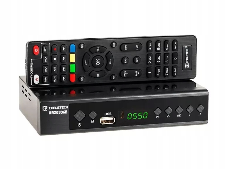 TUNER/DEKODER TV CABLETECH URZ0336B DVB-T2 FULL HD