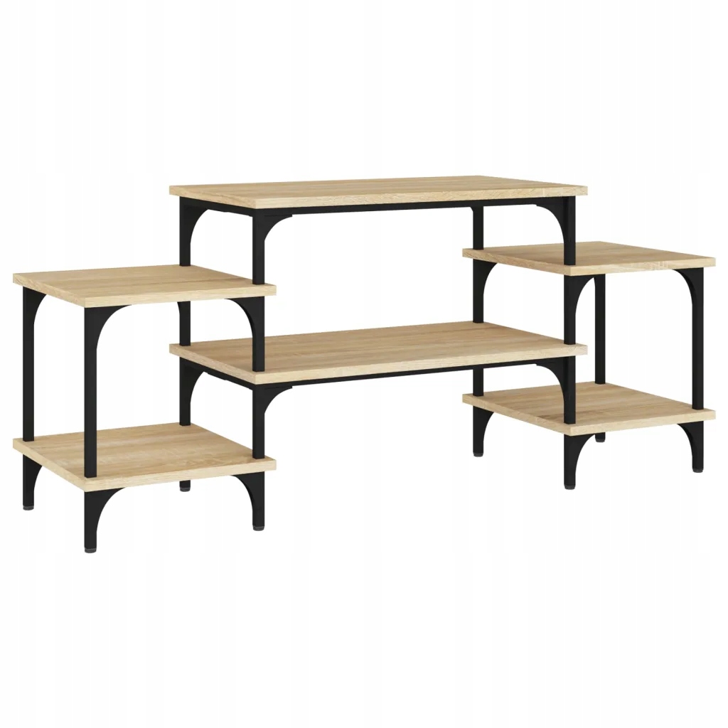 vidaXL Szafka pod TV, dąb sonoma, 117x35x52cm, materiał drewnopochodny