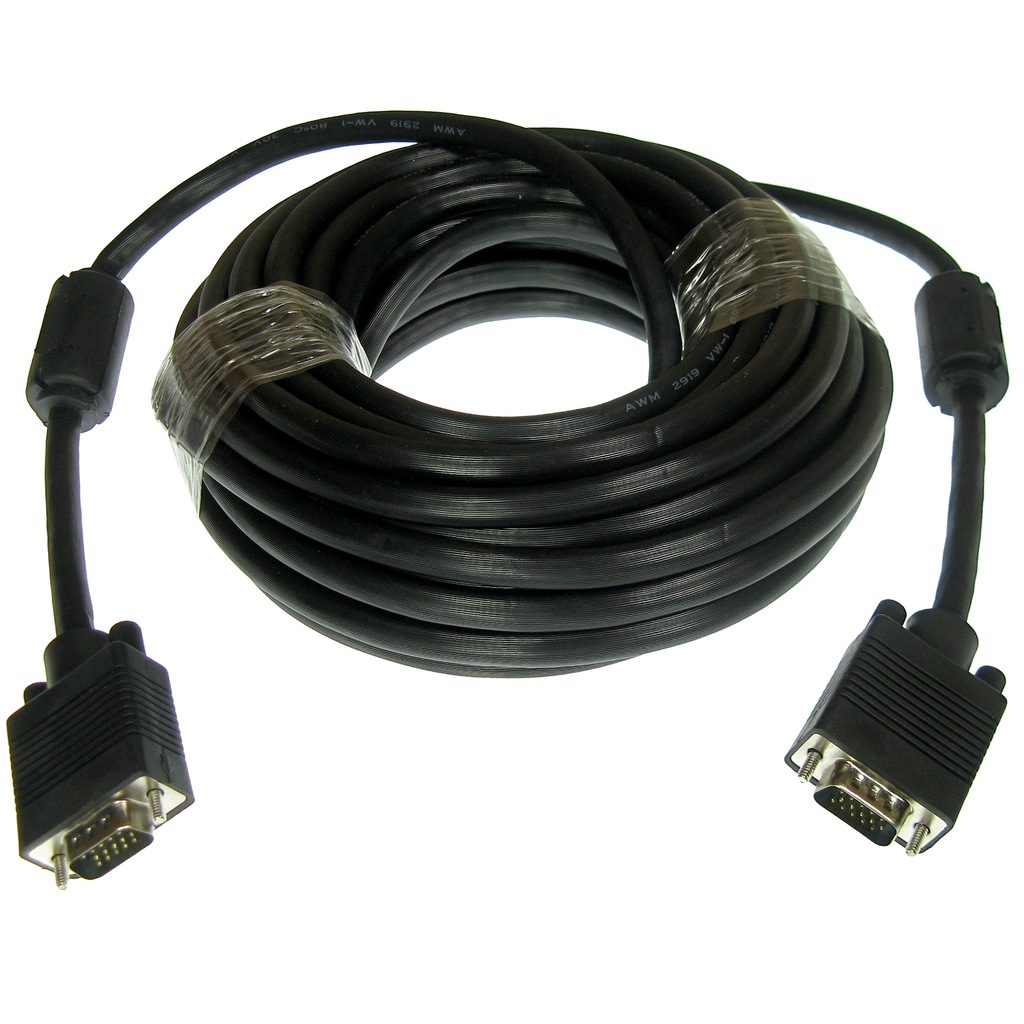 Kabel VGA 3+6 do monitora DB15 DSUB15 10m NEPOWER