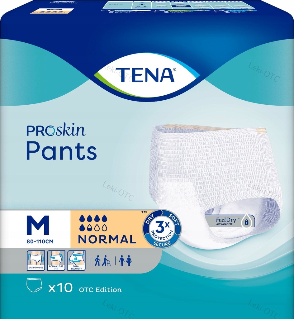 TENA PANTS PROSKIN NORMAL M Wersja OTC 10szt