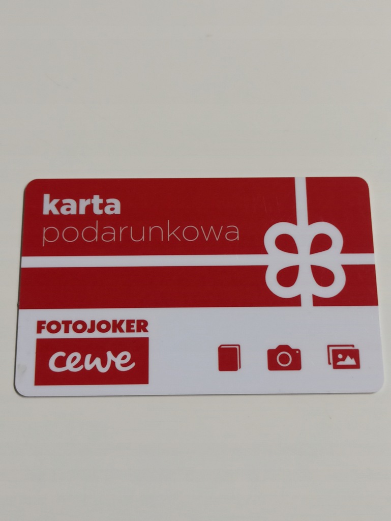 Karta podarunkowa bon CEWE Fotojoker zdjęcia 250zł