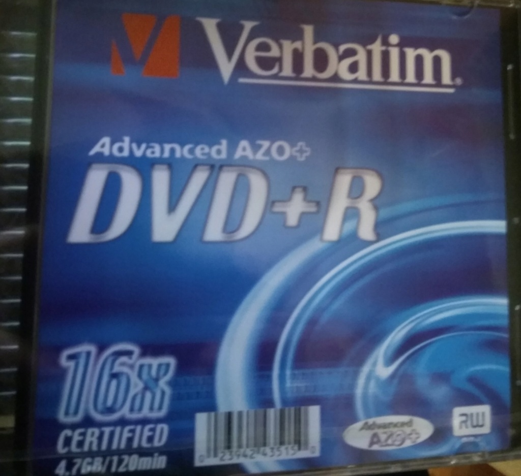 Verbatim DVD+R Advanced AzO Slim Case 20Pack