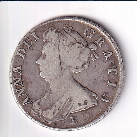 1/2 korony 1707 srebro, Wielka Brytania 12