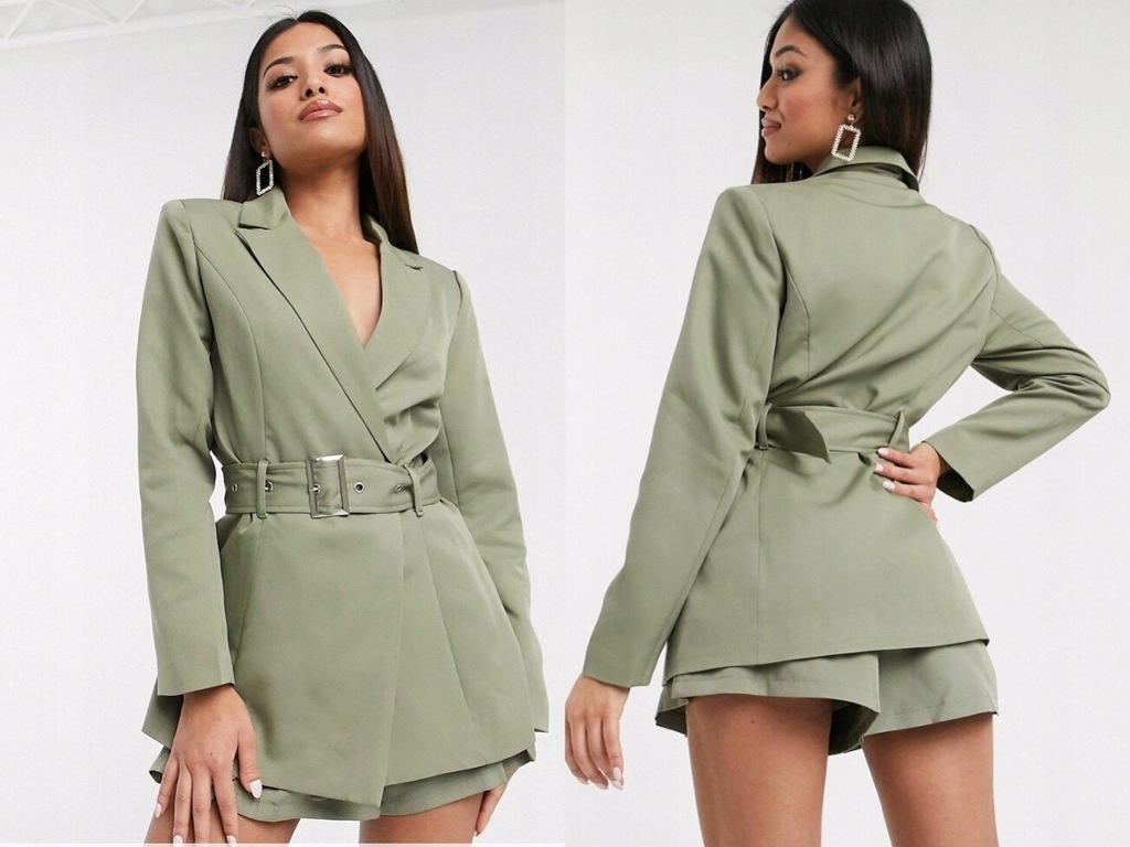 Missguided Petite Marynarka z paskiem XXS/32