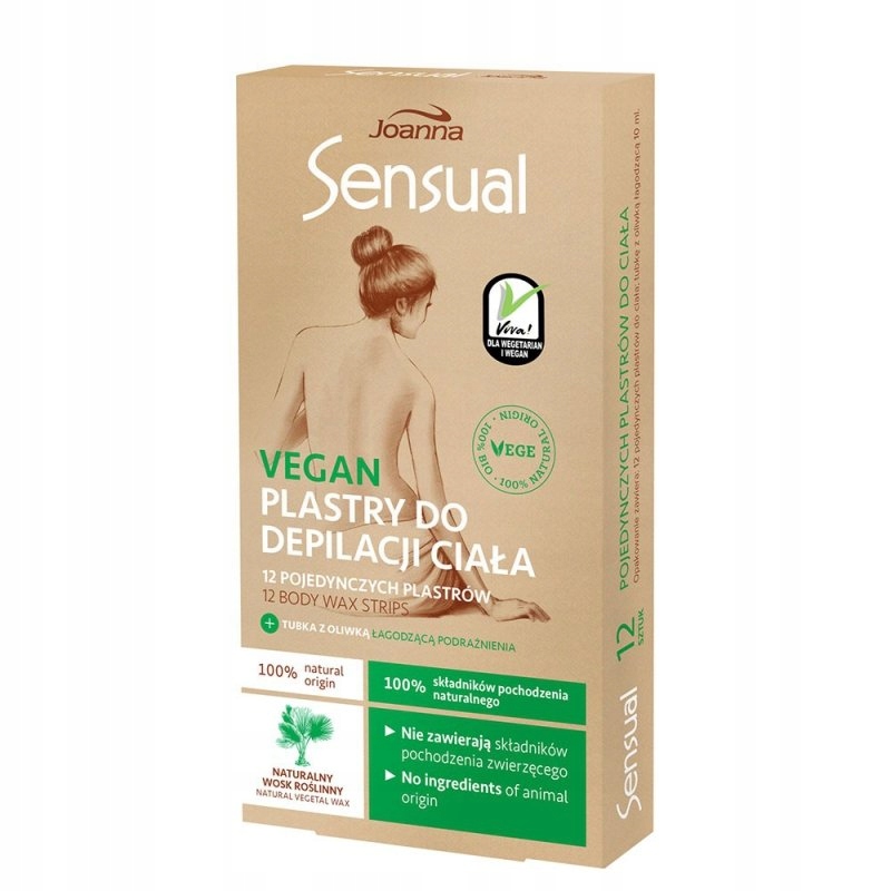 Sensual plastry do depilacji ciała Vegan Naturalny