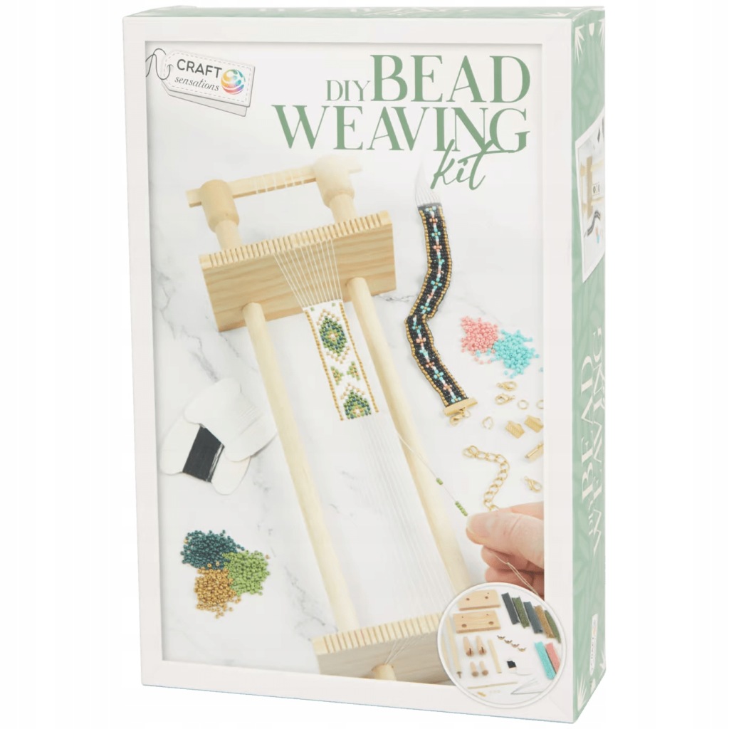DIY Zestaw do tkania koralików bransoletek krosno tkackie Craft Sensations