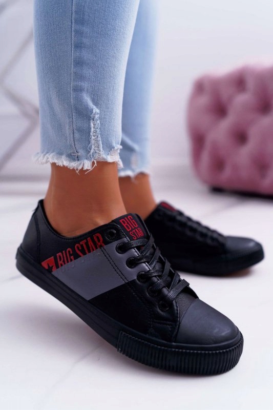 Damskie Trampki Big Star Czarne EE274090 37
