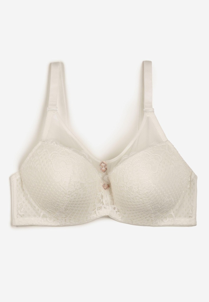 Born2Be Jasnobeżowy Biustonosz damski 80D Full Cup