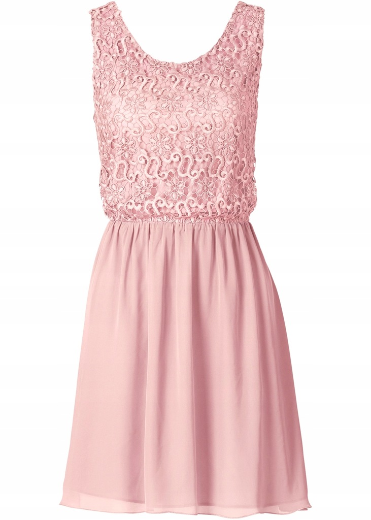 B.P.C różowa sukienka z koronką r.38